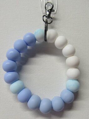 Sea of Blue Keychain Ring